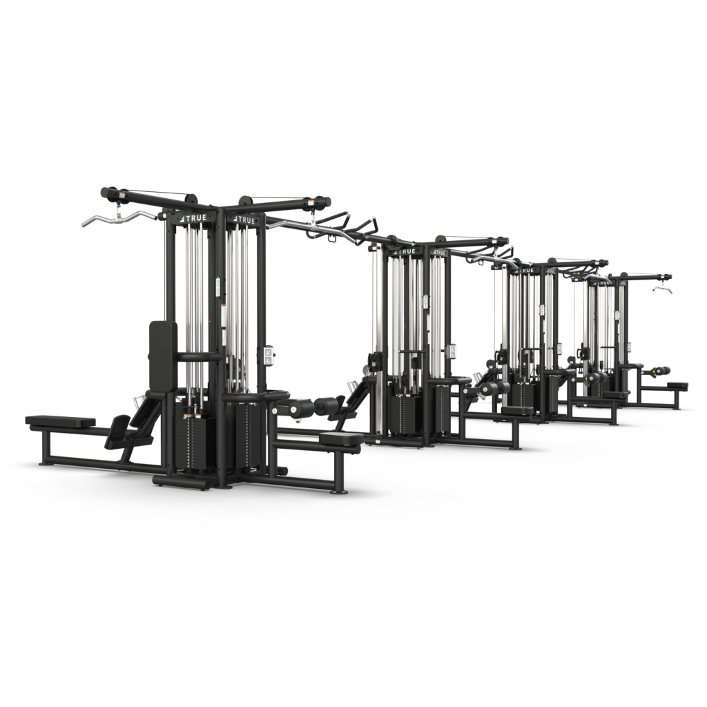TRUE Fitness TMS16000 4 Modular Frames with Triple Cable Crossovers